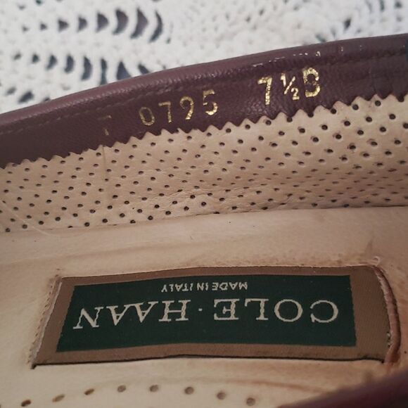 Vintage Cole Haan Woven Look Shoes Sz 7.5 - Picture 8 of 10